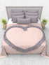 The White Moss Valentine Heart Winter comforter with 2 pillow covers
